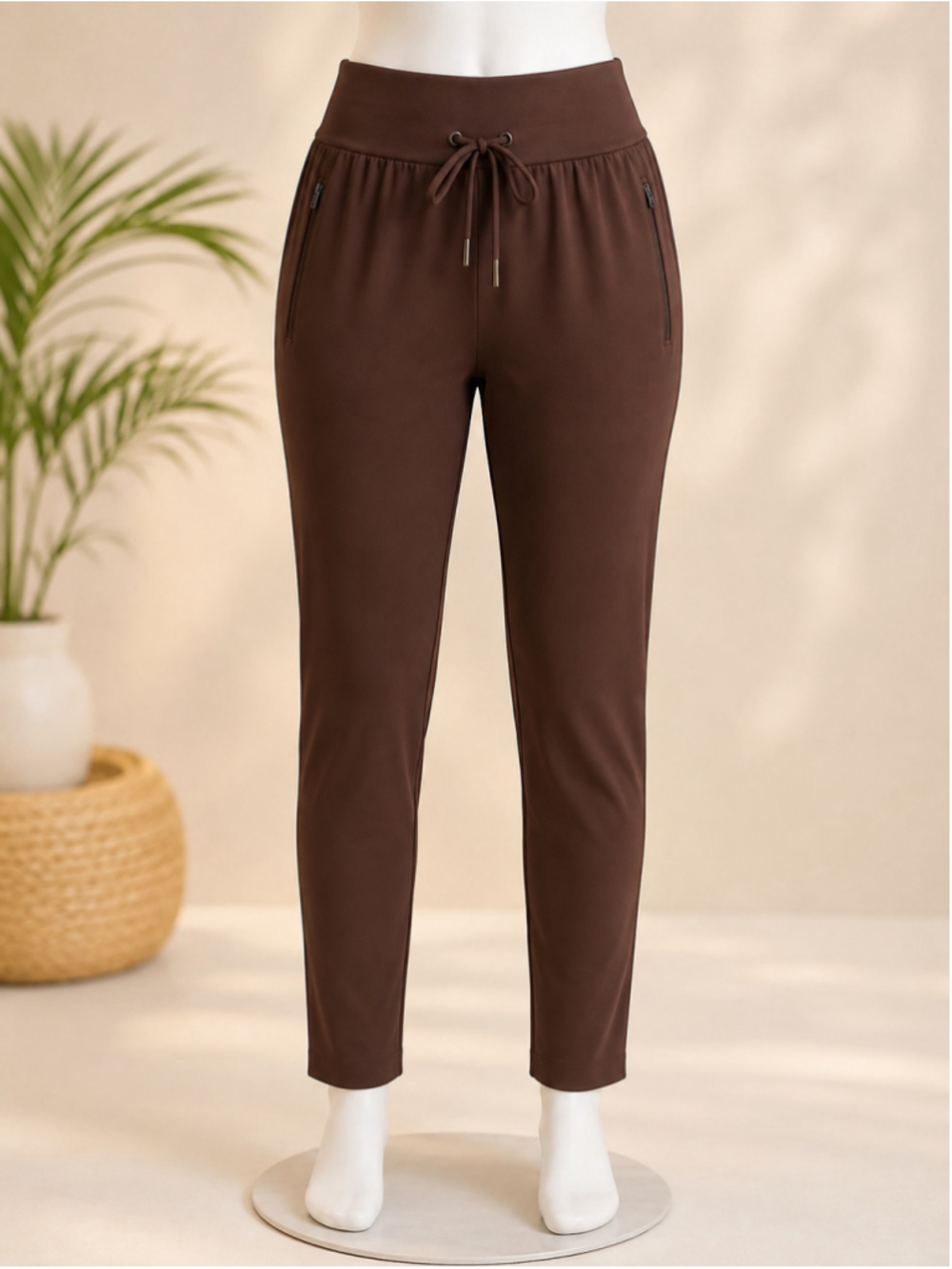Old Navy High-Waisted PowerSoft Jogger Pants Espresso Brown – Size S - Picture 4 of 8